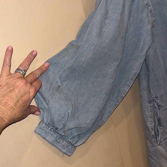 Washed out color denim mini or tunic size XL - Picture 4 of 12